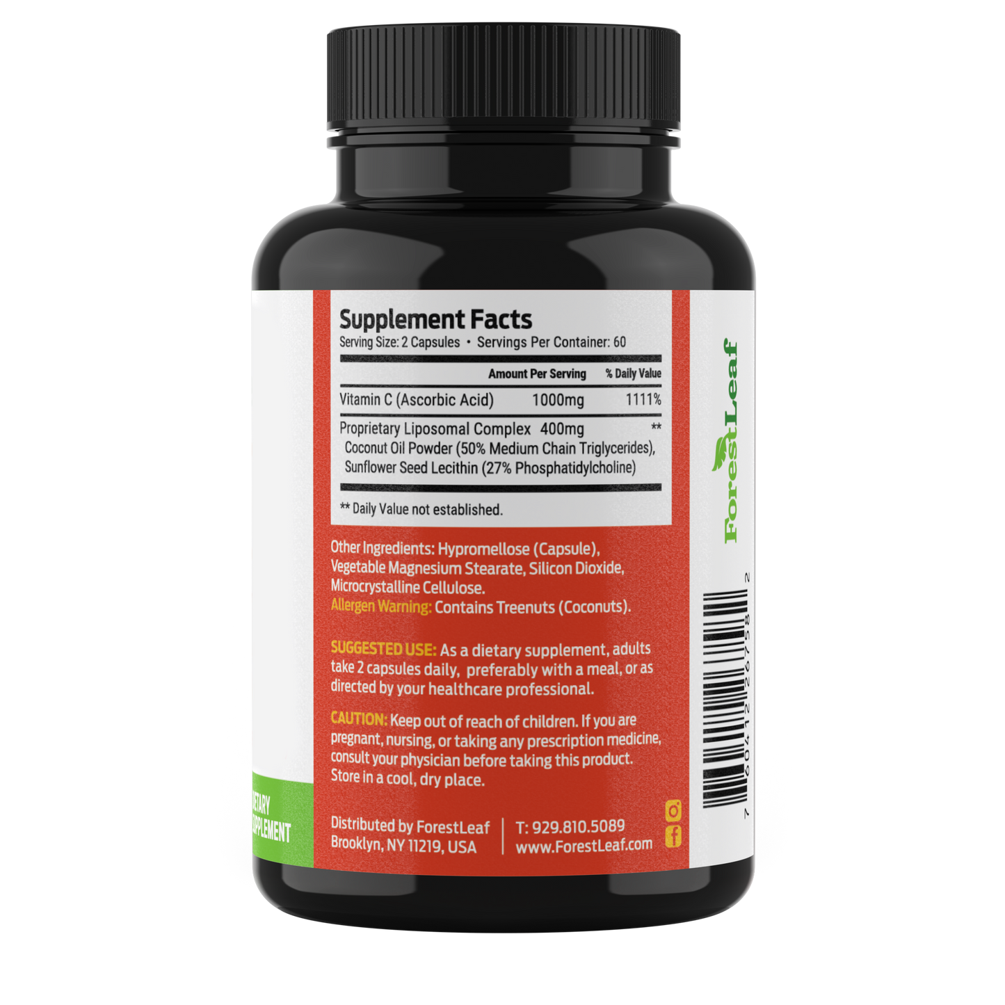 Vitamin C with Liposomal technology for max absorption (120 capsules)