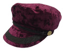 Crushed Red Velvet Sailor Cap