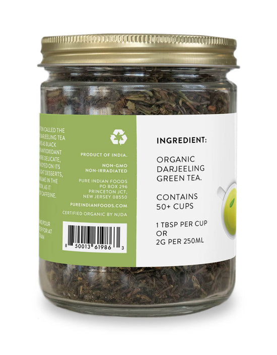 Darjeeling Green Tea, Certified Organic - 4 oz