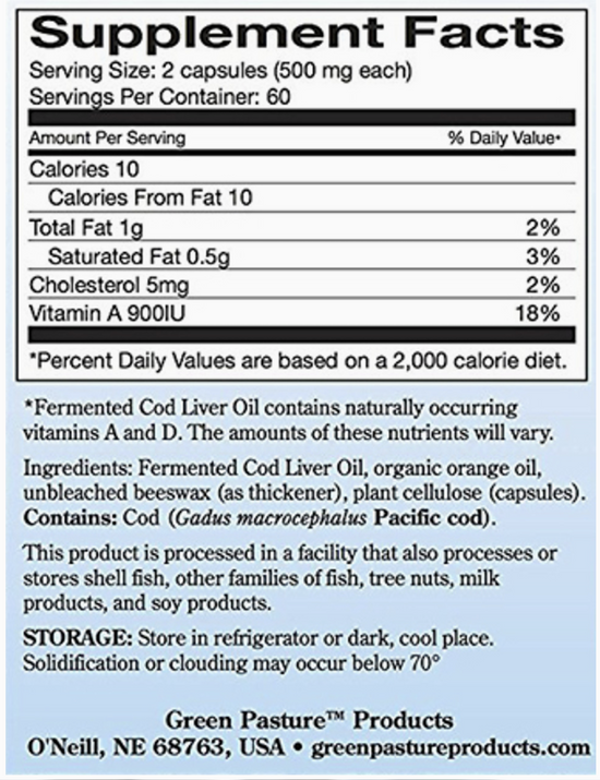 Fermented Cod Liver Oil