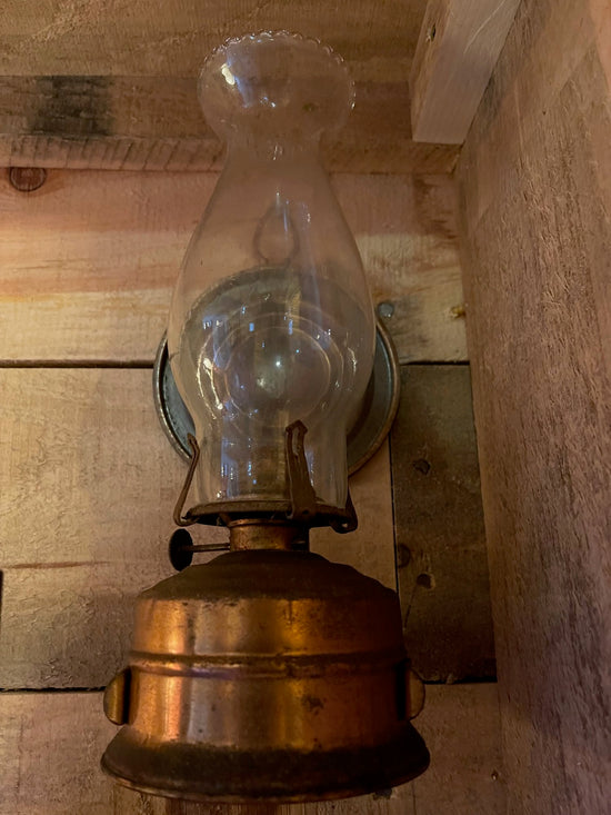 Antique Copper Oil Lantern