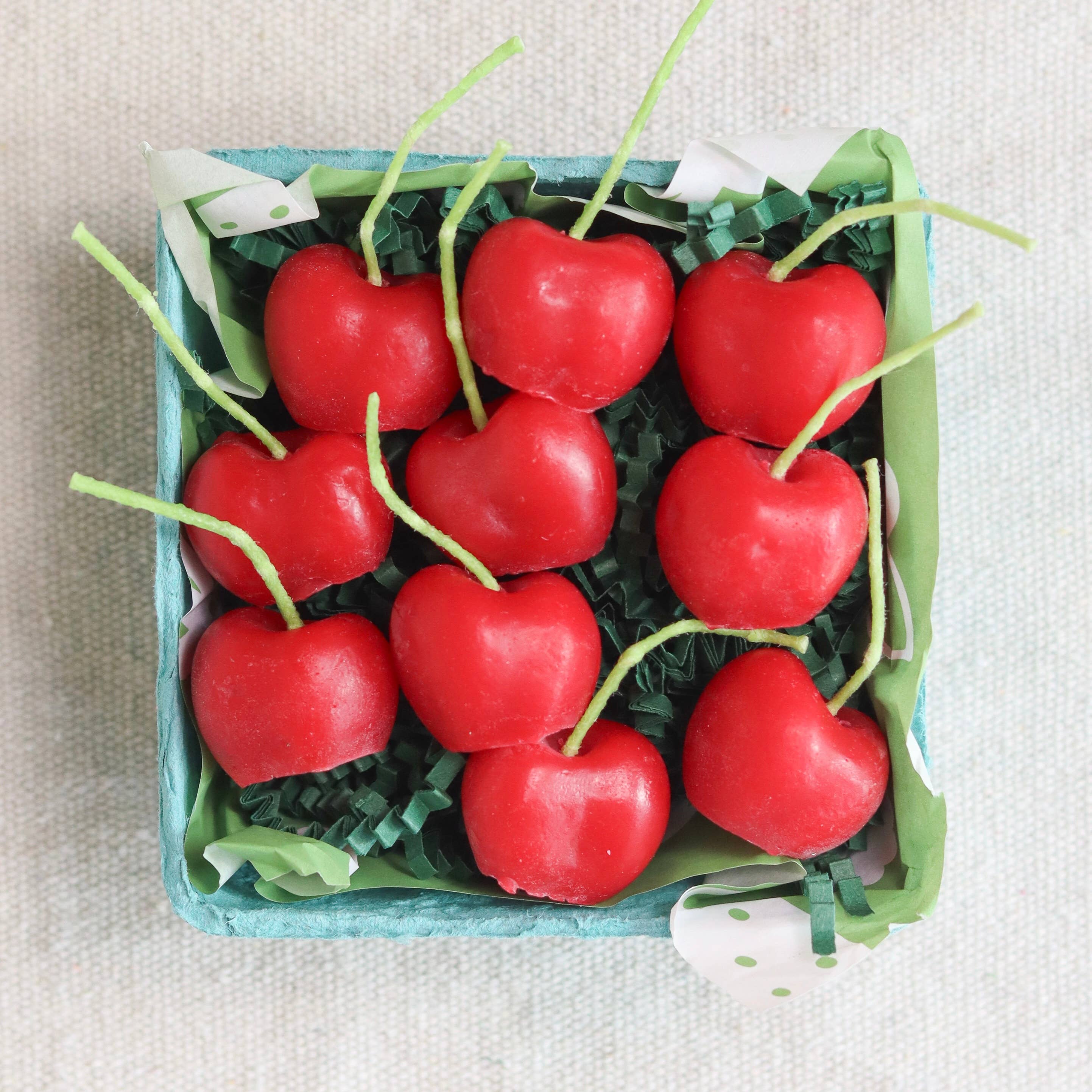 Cherry Beeswax Candles (Set of 10)