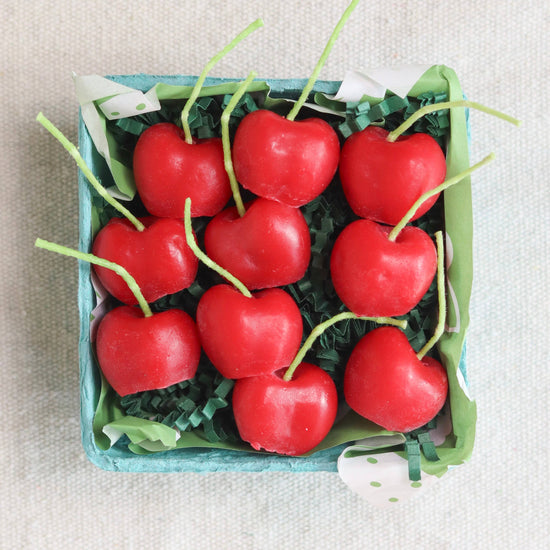 Cherry Beeswax Candles (Set of 10)