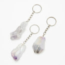 Quartz Crystal Keychain