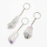 Quartz Crystal Keychain