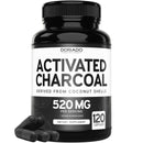 Organic Activated Charcoal Pills From Coconut(120 Capsules)