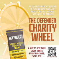 Peanut Butter Chocolate Defender Bar (Chia, Hemp, Flax, Dandelion Flower, Psyllium Husk)