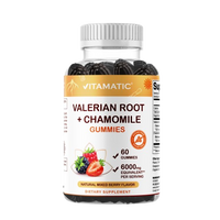 Valerian Root & Chamomile Gummies - 6000 MG Herbal Blend (60 gummies)