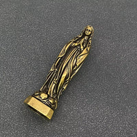 Small Brass Virgin Mary Statue