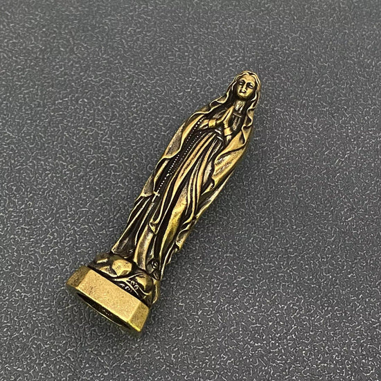 Small Brass Virgin Mary Statue