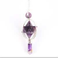 Amethyst Merkaba Spinning Pendulum