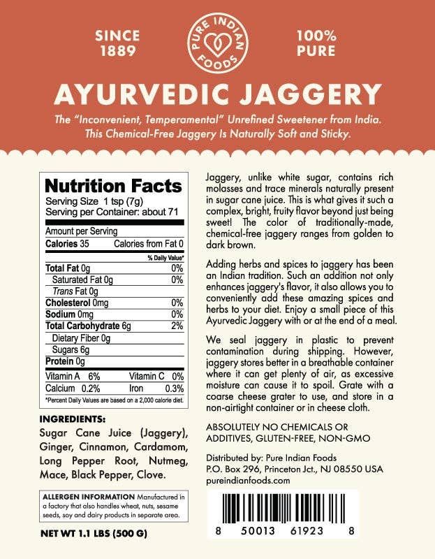 Ayurvedic Jaggery (Infused with Spices & Herbs)