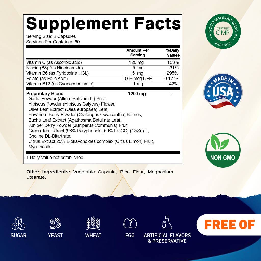 Tinnitus Relief Support (120 Capsules)