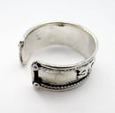 Mantra Cuff Ring - Om Mani Padme Hum (The Jewel in the Heart of the Lotus)