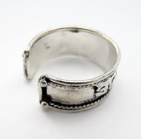 Mantra Cuff Ring - Om Mani Padme Hum (The Jewel in the Heart of the Lotus)
