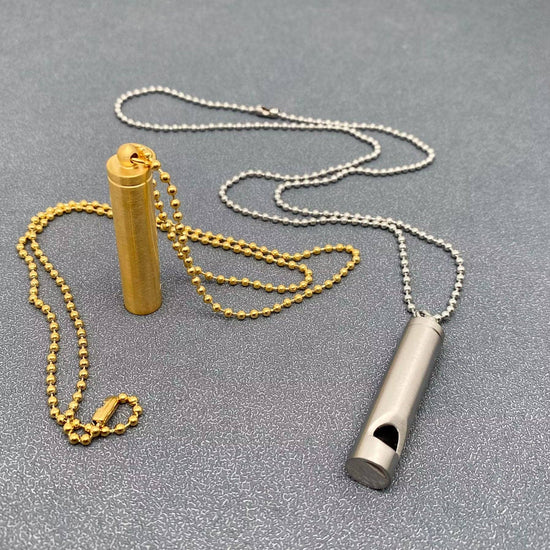 18K Gold Plated Whistle Necklace
