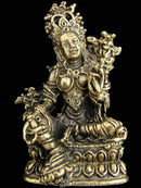 Small Brass Deity Green Tara