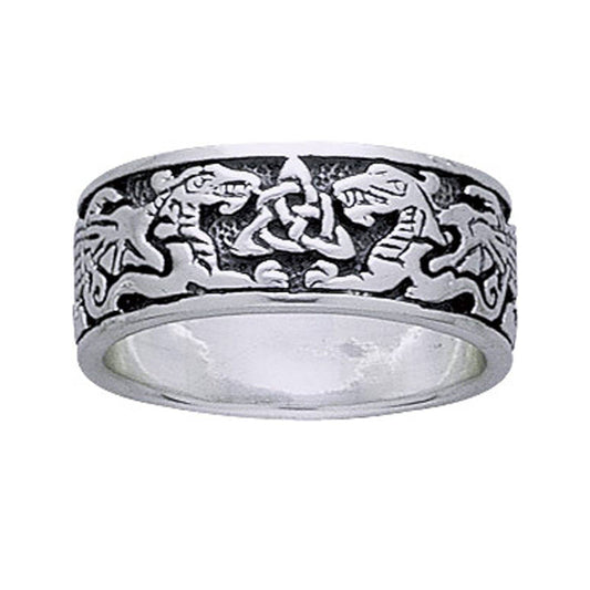 Dragon Sacred Triangle Ring (Size 15)