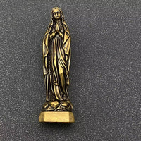 Small Brass Virgin Mary Statue