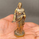Brass Statue of Jesus (2 inches tall)