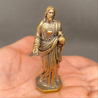 Brass Statue of Jesus (2 inches tall)