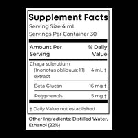 Wild Organic Chaga Tincture (4oz)