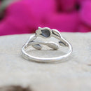 Tulip Flower Ring - Sterling Silver (adjustable size 7)
