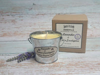 Lavender Mosquito Bucket Candle | Beeswax | Citronella