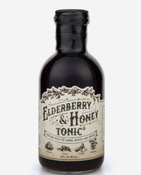 Organic Elderberry & Honey Tonic - Made w/12 Herbs, Roots, & Spice Tonic