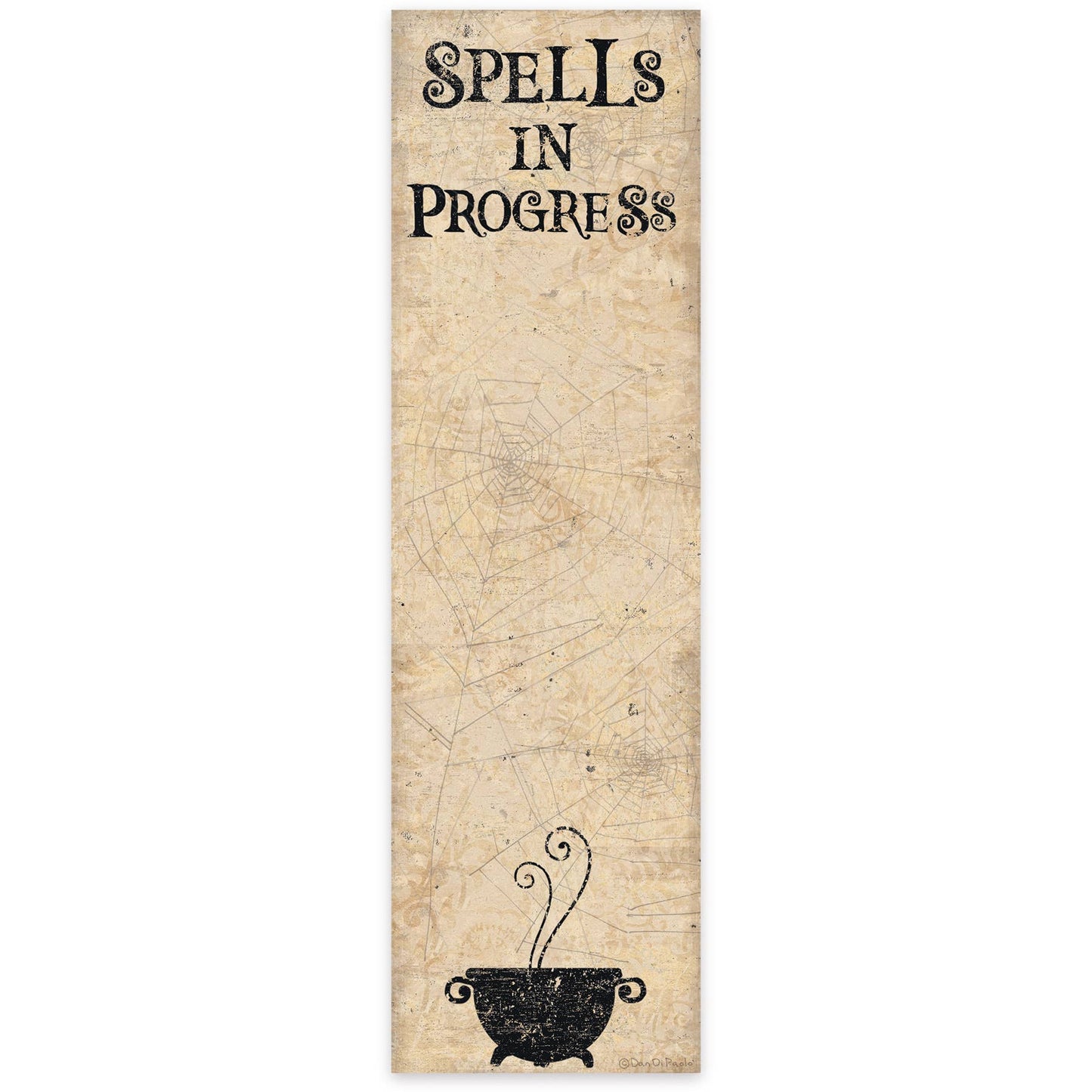 Cauldron Notepad w/Magnet - "Spells In Progress"
