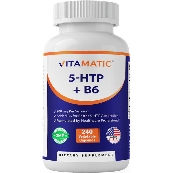 5-HTP - 200mg with B6 (240 Capsules)