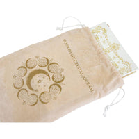 Journal with Beautiful Velvet Bag Featuring the Moon Phases