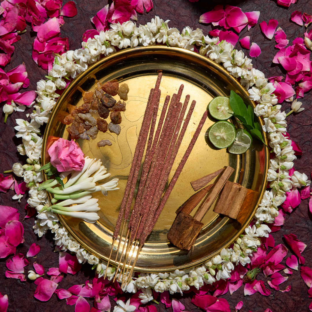 Ambar Rose Temple Incense Sticks | Charcoal-Free