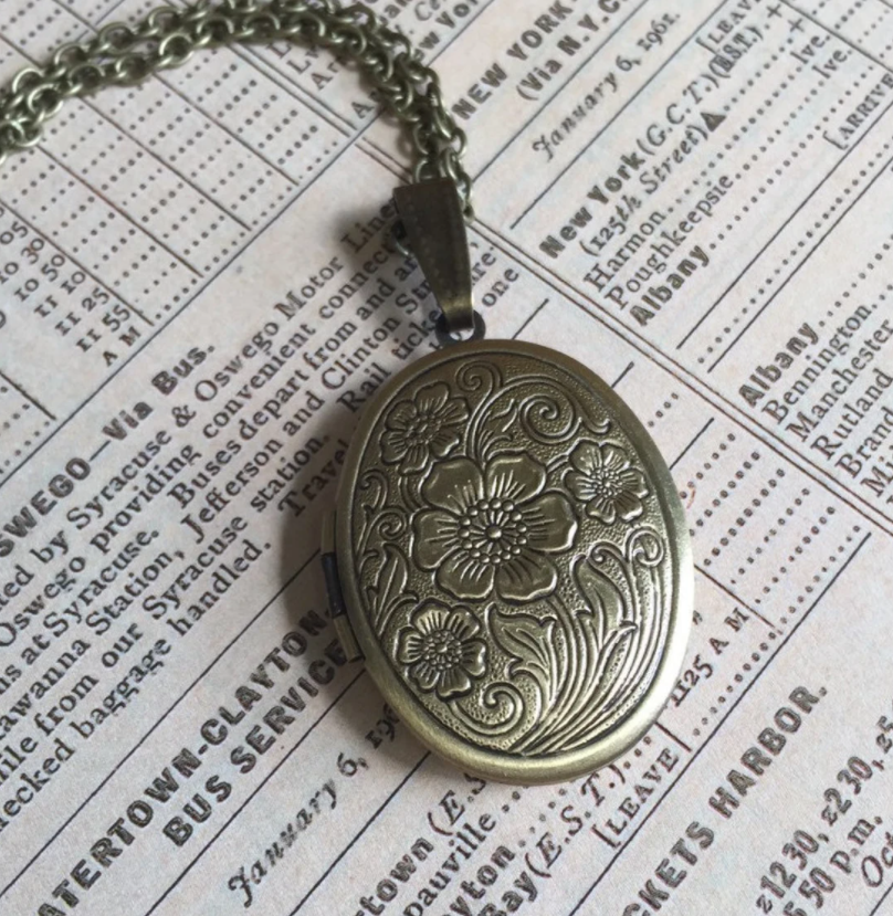 Bohemian Brass Perfume Locket - Filled with Perfume Balm!