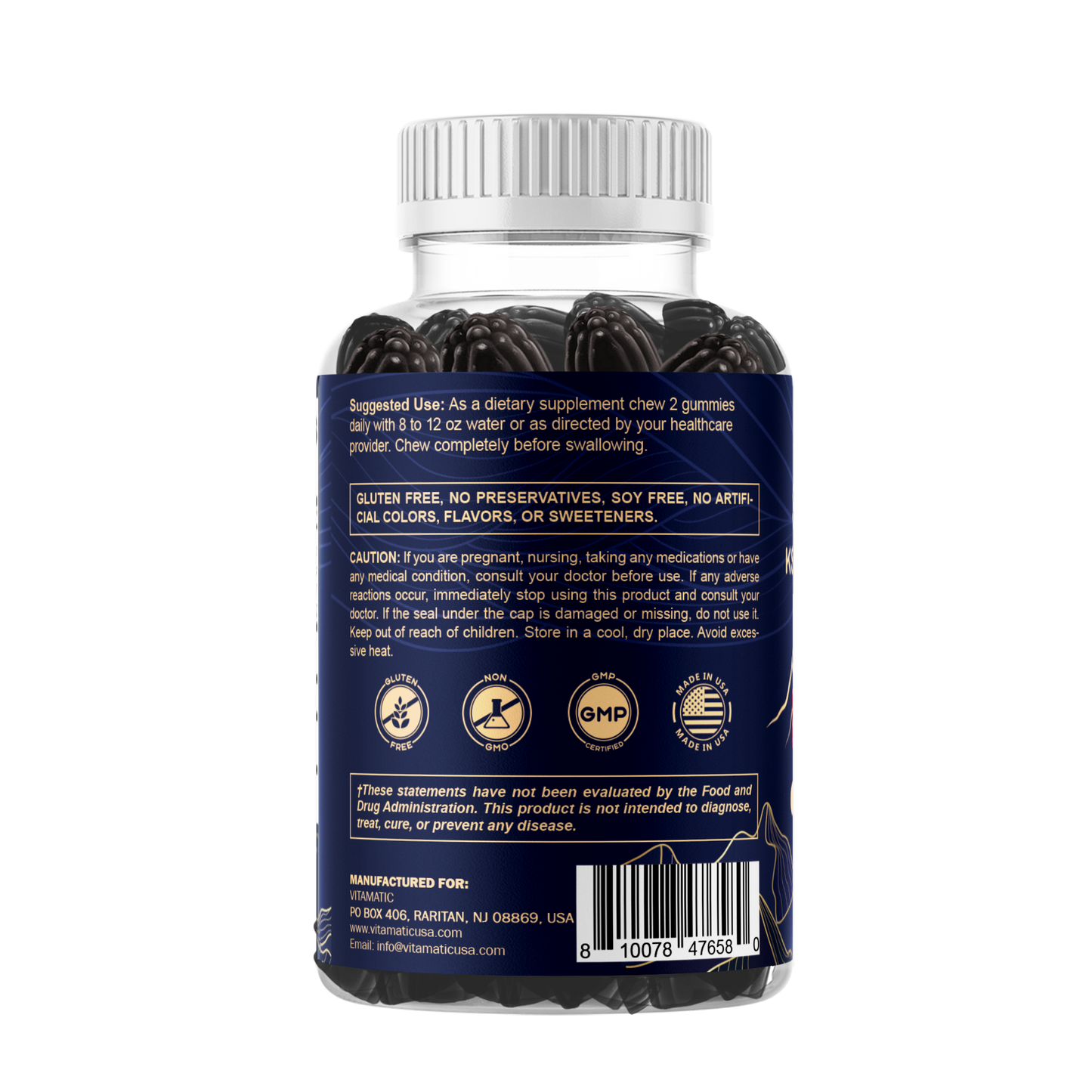Shilajit with KSM-66® Ashwagandha & Ginseng (60 Gummies)