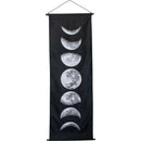 Moon Phase Cotton Hand-Printed Banner