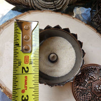 Cone Incense Holder - Lotus, Brass Metal Incense Burner