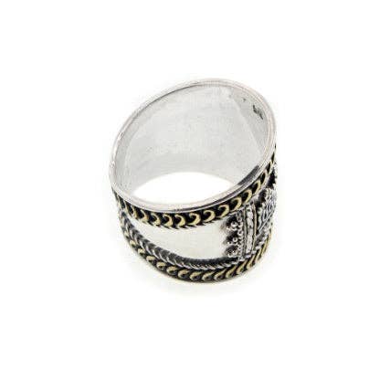 One Point Six GHZ Design Wide Band Ring (Size 14)