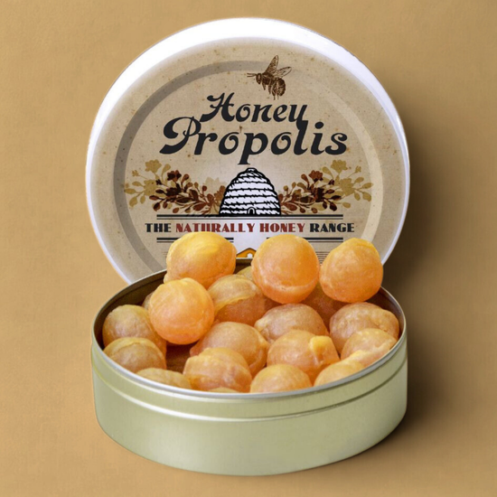 Honey Propolis Natural Candy in Tin Container