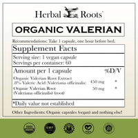 Valerian Root Capsules (Organic)