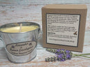 Lavender Mosquito Bucket Candle | Beeswax | Citronella