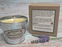 Lavender Mosquito Bucket Candle | Beeswax | Citronella