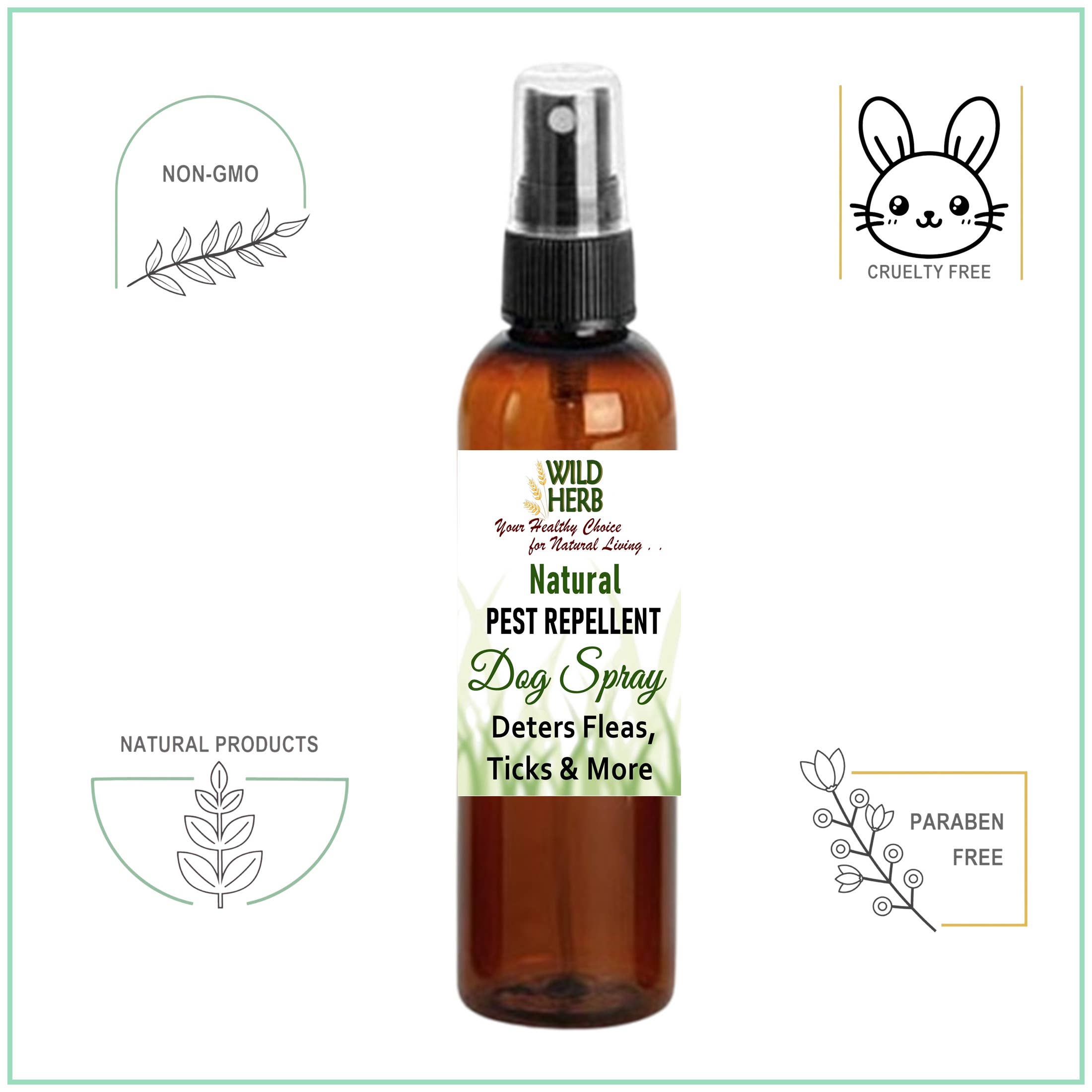 Natural Pet Repellent Dog Spray (4 oz)