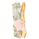 Rose Quartz Sage Bundle with Palo Santo
