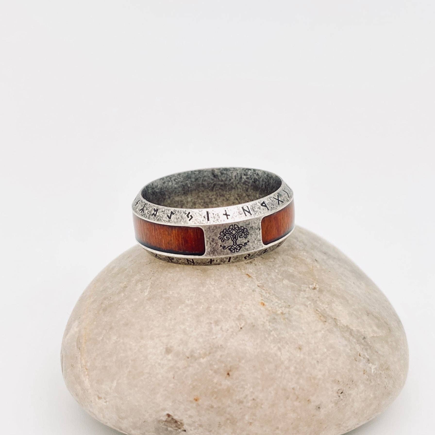 Tree of Life Stainless Steel Ring (Size 13)