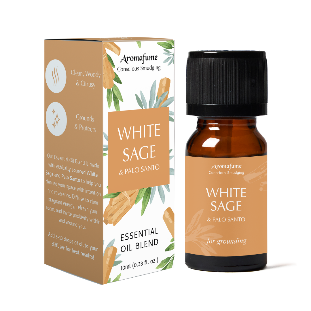 White Sage & Palo Santo Essential Oil |Sage Oil For Diffuser