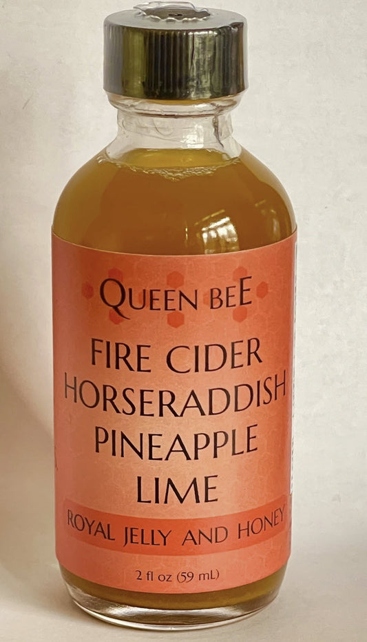 Fire Cider Wellness Shot with Royal Jelly (2oz) - Cold-pressed and plastic-free!