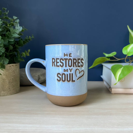 Glazed Mug with Inspiration Quote (18 oz) - Dishwasher & Microwave Safe