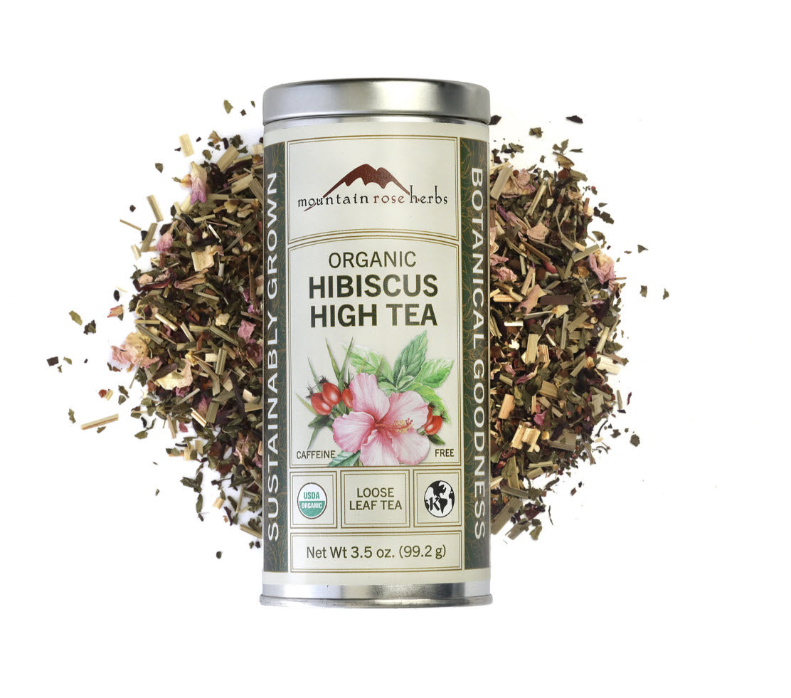 Hibiscus High Tea Organic (3.5 oz, Tin canister)