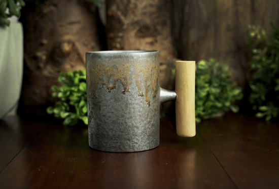 Iron Bronze Glazed Ceramic Mug